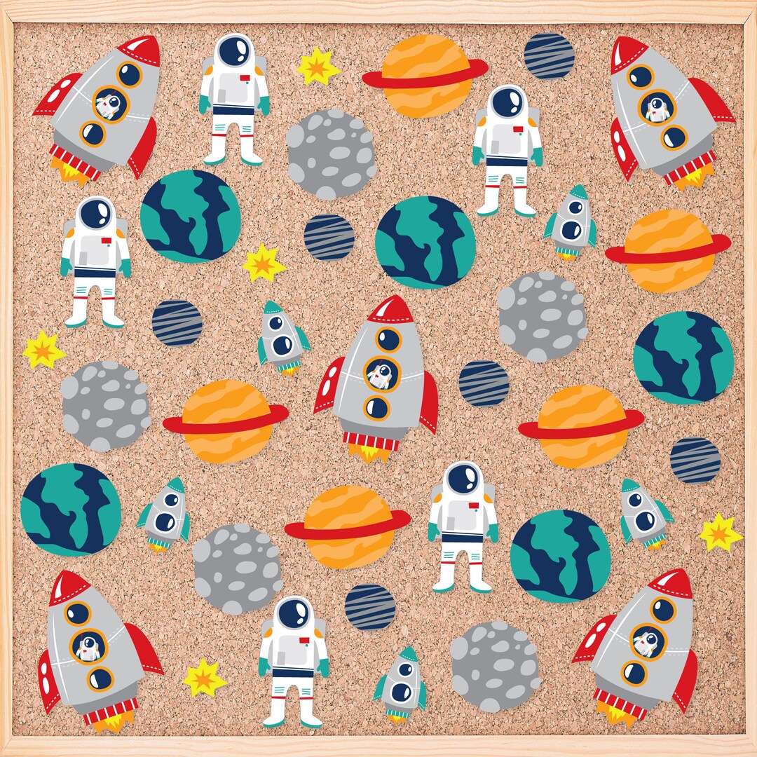 Outer Space Galaxy - DIY Classroom Decorations - Bulletin Board Cut ...