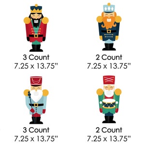 Christmas Nutcracker Lawn Decorations Outdoor Holiday Party Yard Decorations 10 Piece image 6