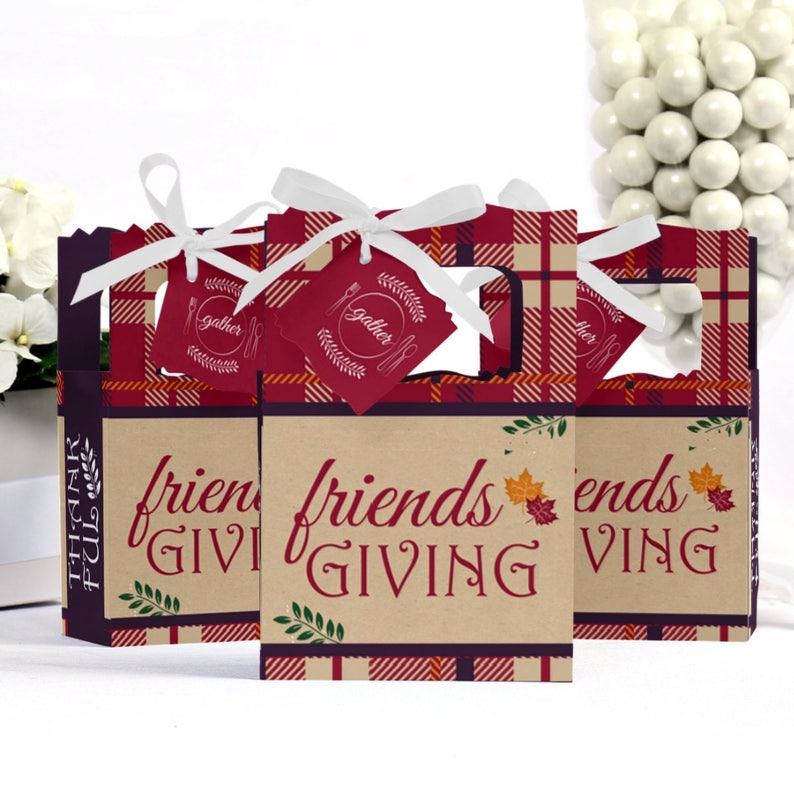 Friendsgiving Party Favors
 Friends Thanksgiving Feast Friendsgiving Party Favor Boxes Etsy