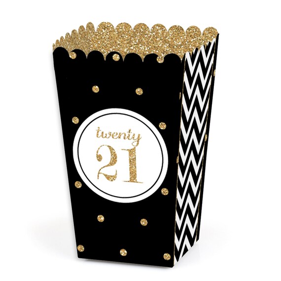 Tassel Worth The Hassle - Gold - 2021 Graduation Favor Popcorn Treat Boxes - Set of 12 Il_570xn