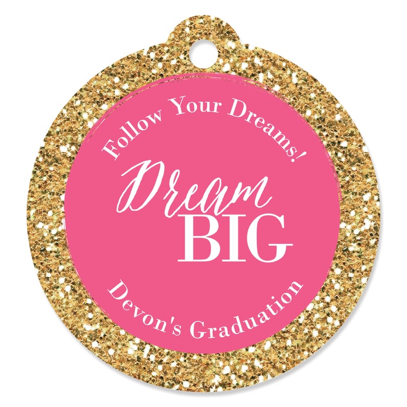 Download Dream Big Diy Round Tags 20 Count Diy Graduation Party Supplies Round Tags Paper Paper Party Supplies Kromasol Com