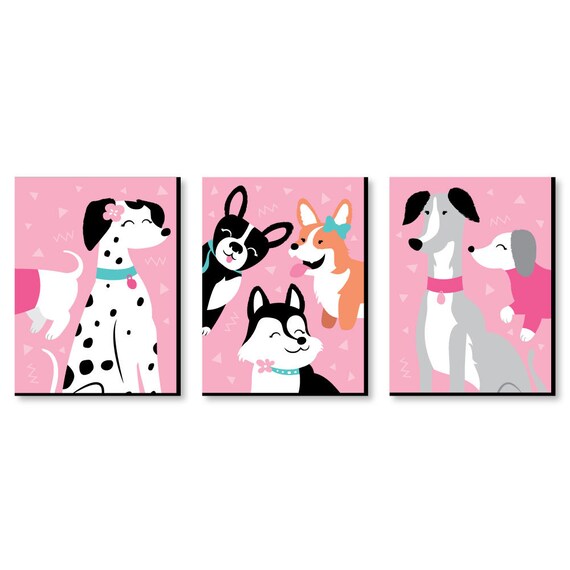 Pawty Like A Puppy Girl Kids Room Nursery Home Decor