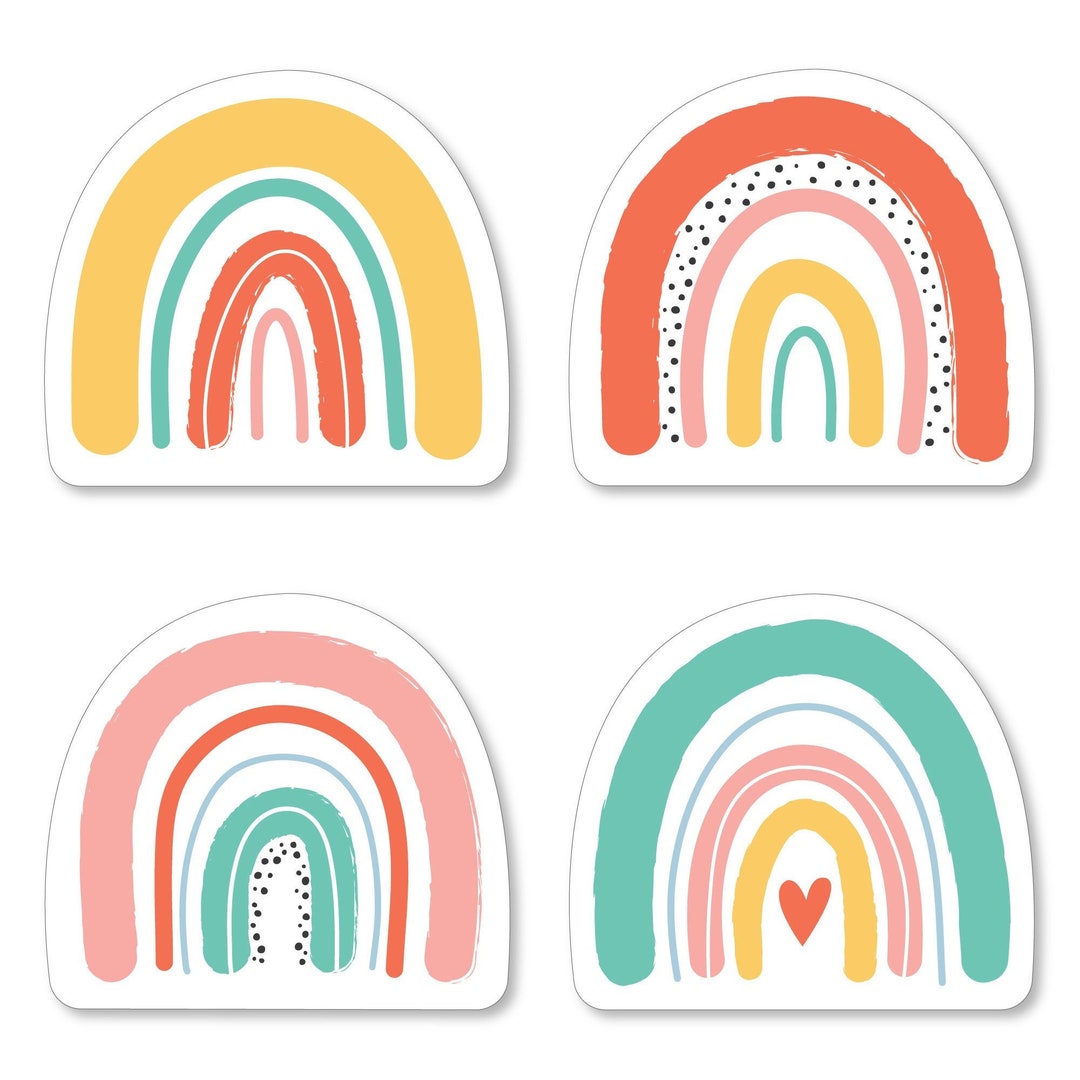 Hello Rainbow - DIY Shaped Boho Baby Shower and Birthday Party Cut-outs ...