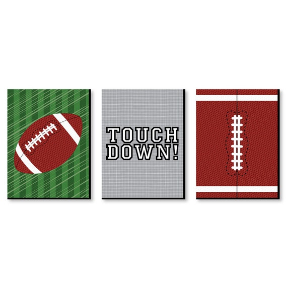 End Zone Football Sports Themed Nursery Wall Art Kids Etsy