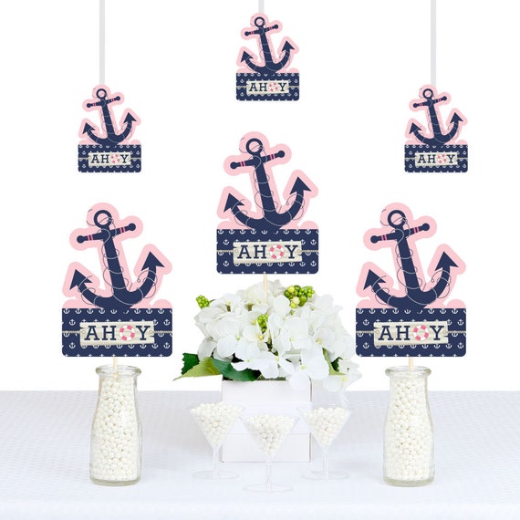 Nautical Girl Party Decorations DIY Anchor Shaped Nautical Party