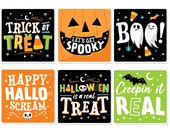 Jack-O'-Lantern Halloween - Funny Kids Halloween Party Decorations - Drink Coasters - Set of 6 Il_170x135