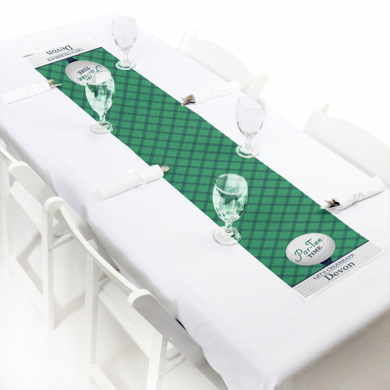 Golf Petite Table Runner ParTee Time Golf Birthday ore Etsy