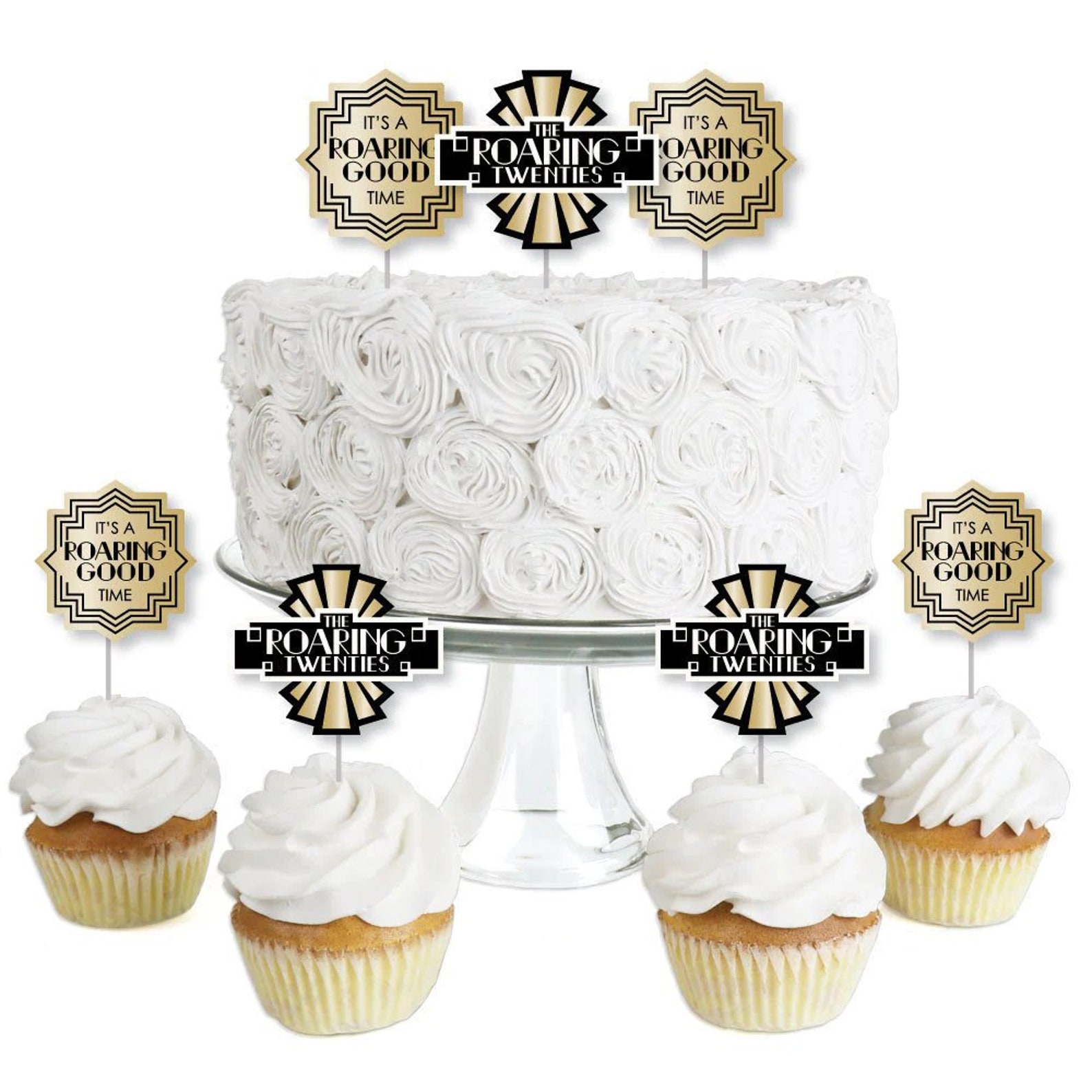 Roaring 20's Dessert Cupcake Toppers 1920's Art - Etsy