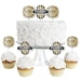 Roaring 20's Dessert Cupcake Toppers 1920's Art Deco Jazz Party Clear ...