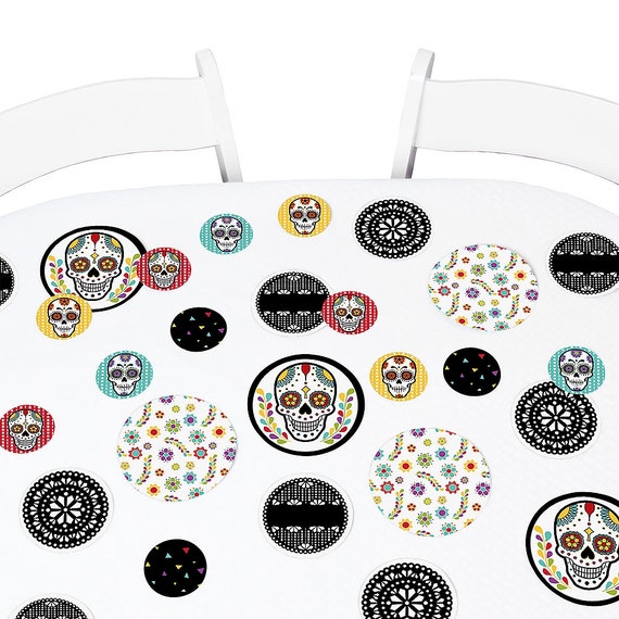 Day Of The Dead - Giant Circle Confetti - Halloween Party, Baby Shower or Birthday Party Decorations - Large Confetti -Party Supplies -27 Ct Il_570xn