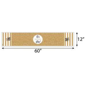 We Still Do 50th Wedding Anniversary Petite Anniversary Party Paper Table Runner 12 x 60 inches image 3