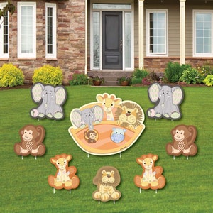 Noah&#39;s Ark - Yard Sign & Outdoor Lawn Decorations - Baby Shower Yard Signs - Set of 8