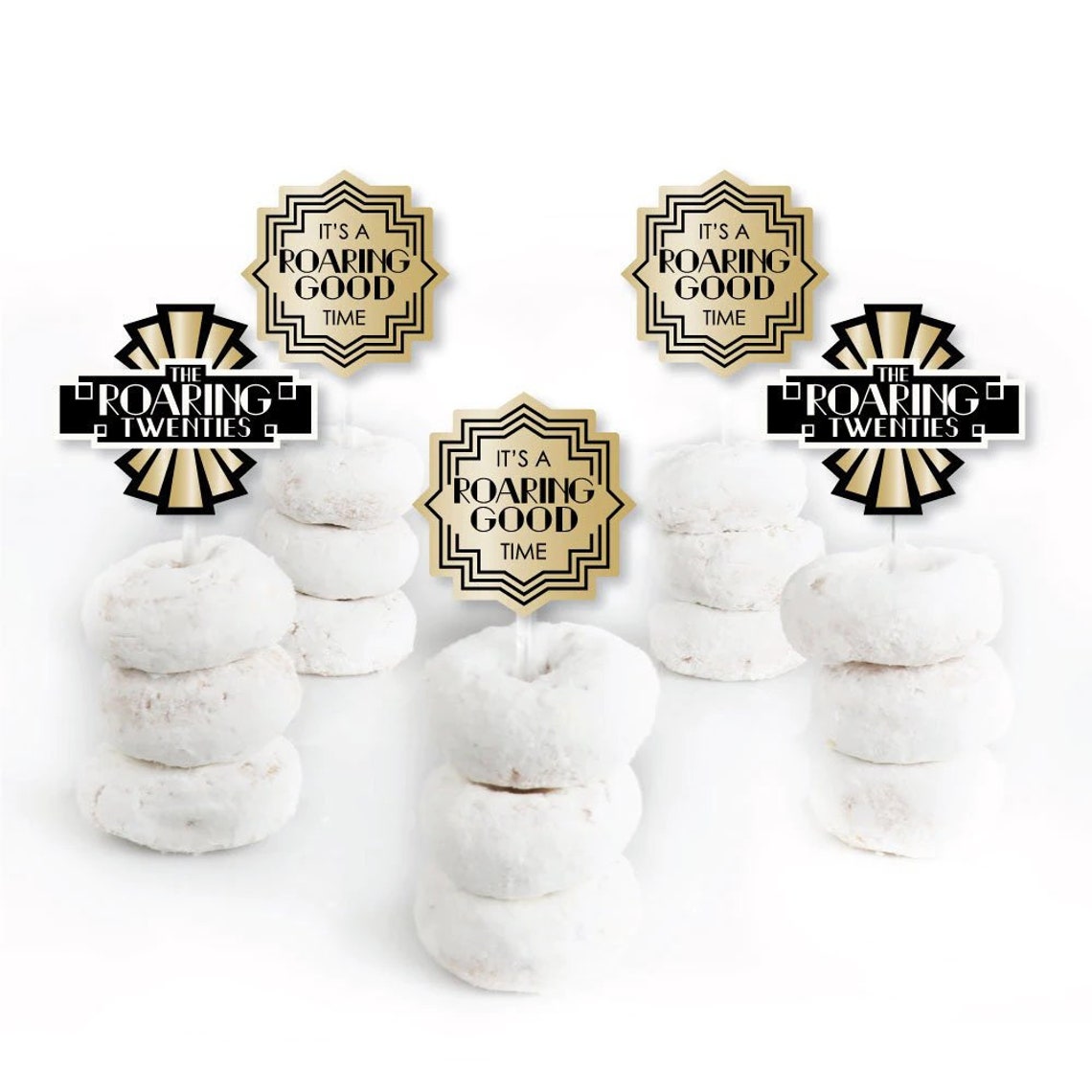 Roaring 20's Dessert Cupcake Toppers 1920's Art - Etsy