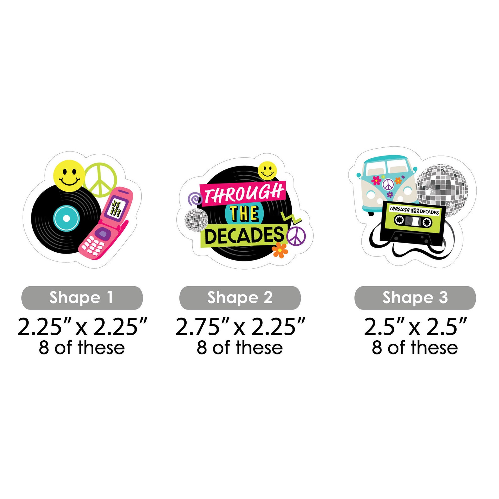 Through the Decades Paper Straw Decor 50s 60s 70s 80s - Etsy