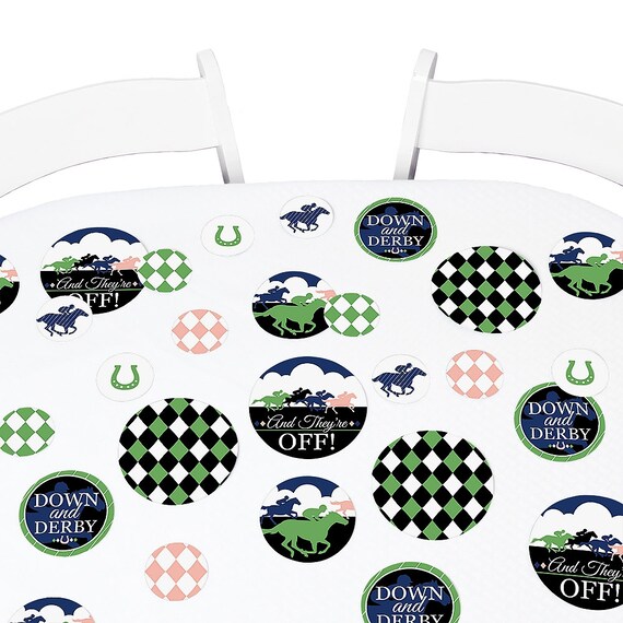 Kentucky Horse Derby Giant Circle Confetti Horse Race Party