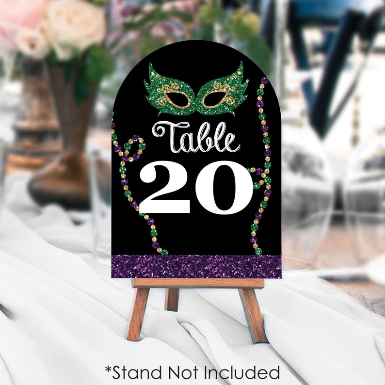 Mardi Gras - Masquerade Party Double-sided 5 X 7 Inches Cards - Table ...