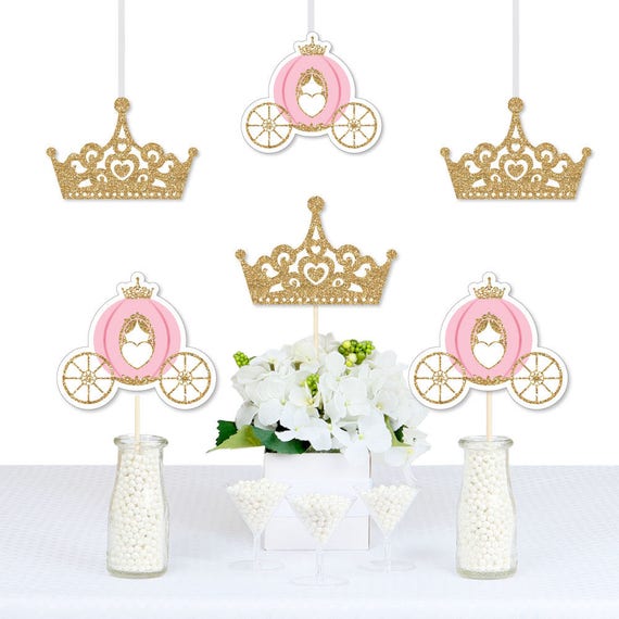 Little Princess Crown DIY Decorations Party Essentials Pink and Gold  Princess Party Decorations Girl Princess Party 20 Ct. -  Canada