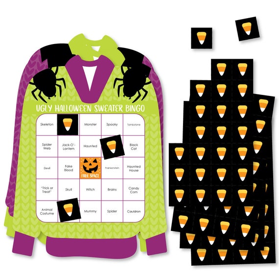 Ugly sweater bingo printable