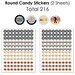 70's Disco Mini Candy Bar Wrappers Round Candy Stickers - Etsy