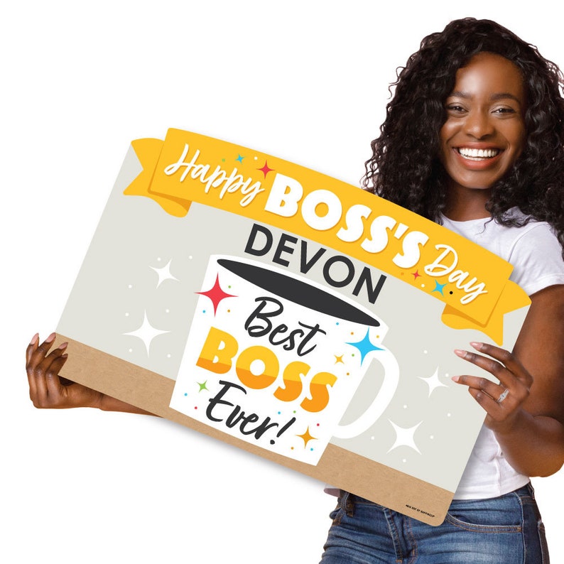 Best Boss Ever Yard Sign Lawn Decorations Happy Boss U2019s Day Personalized Party Yardy Sign Party Supplies Party Decor Safarni Org