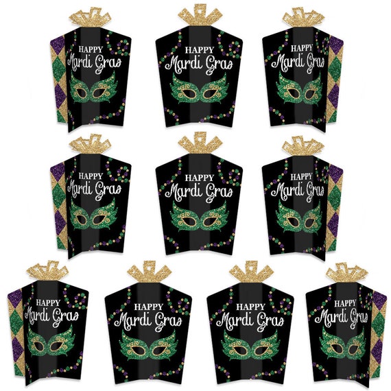 Mardi Gras Table Decorations Masquerade Party Fold And Flare