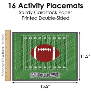 End Zone - Football - Paper Birthday Party Coloring Sheets - Activity ...