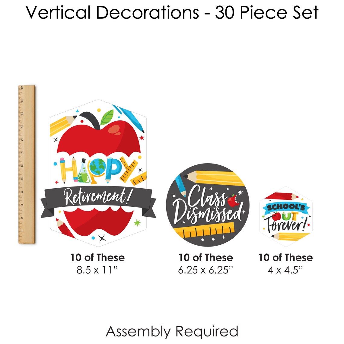 Teacher Retirement Happy Retirement Party DIY Dangler - Etsy