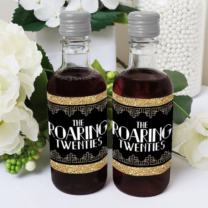 Roaring 20's Mini Wine and Champagne Bottle Label Etsy