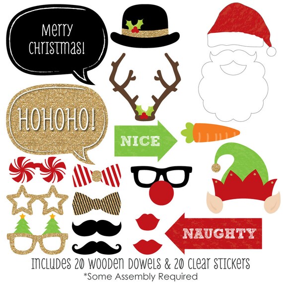 santa photo booth props