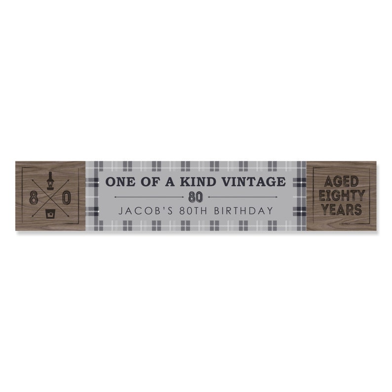 80th Birthday Party Personalized Banner 80th Birthday Decoration 80th Milestone Birthday Personalized Banner Birthday Party Decorations