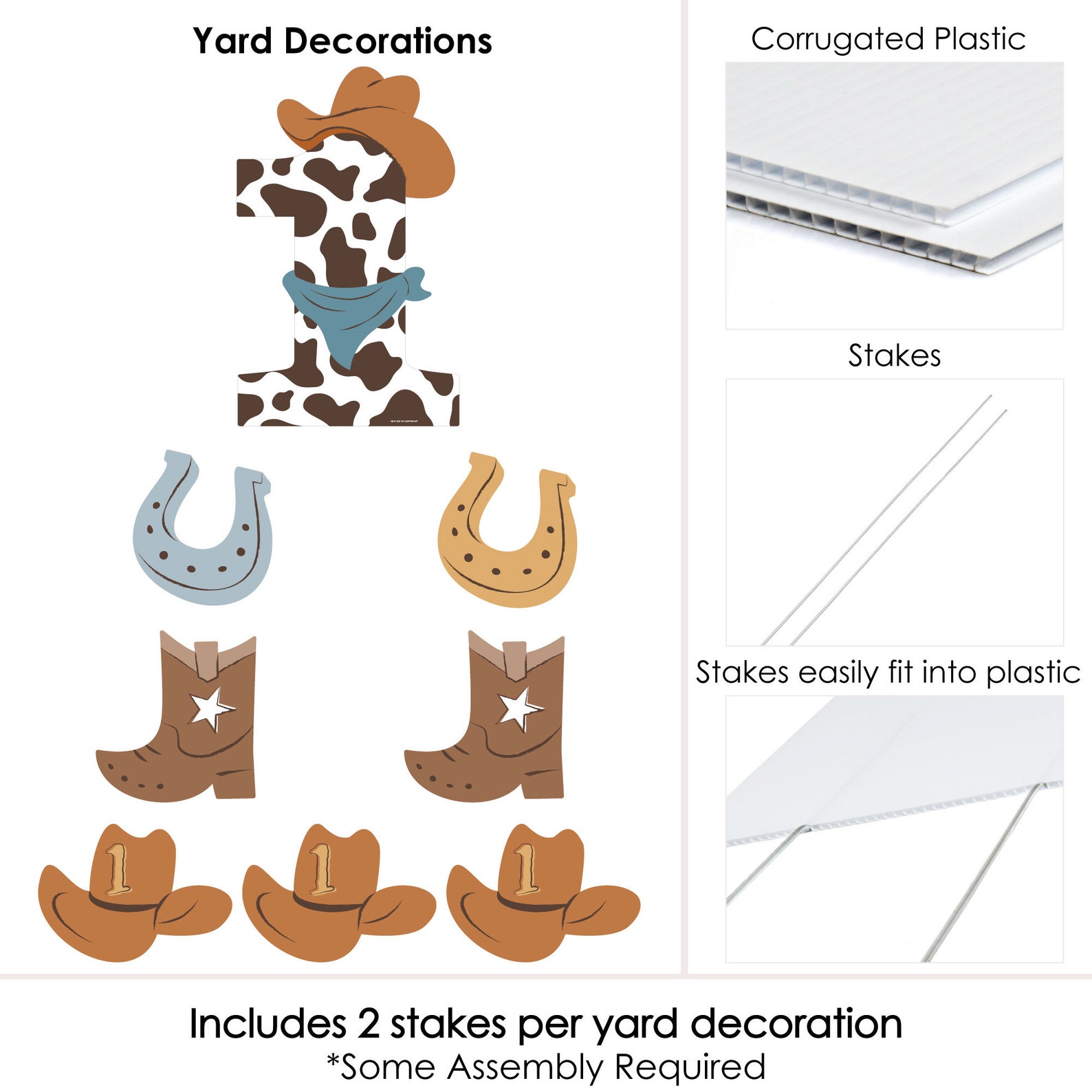 My First Rodeo - Yard Sign and Outdoor Lawn Decorations - Little Cowboy ...