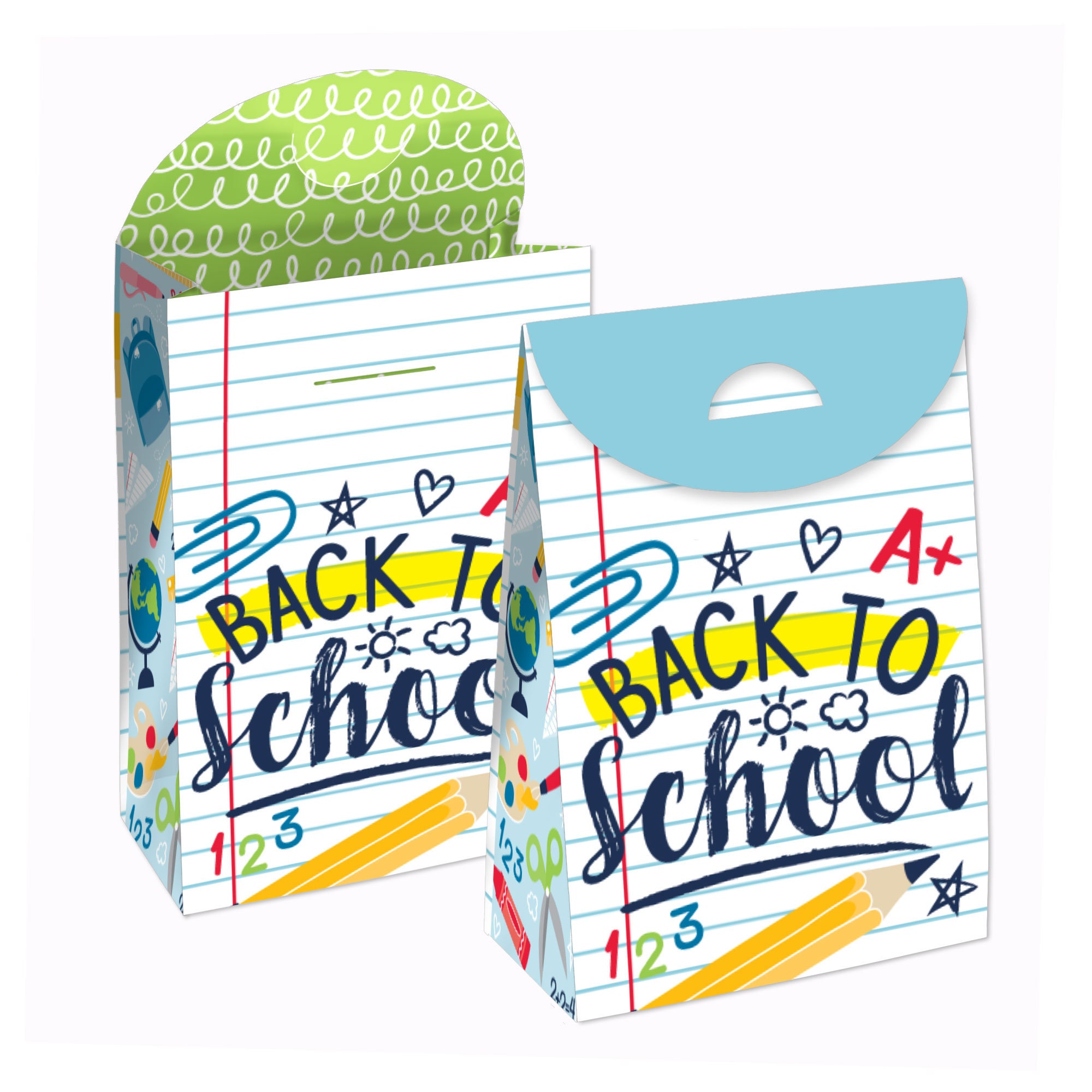 Back to School - First Day of School Classroom Gift Favor Bags - Party ...
