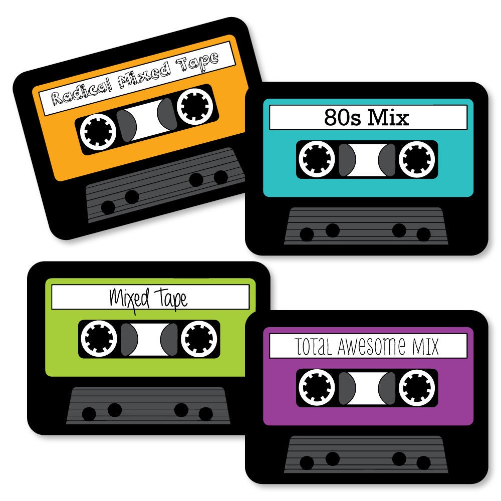 80's Retro Paper Cassette Tape DIY Decorations Etsy