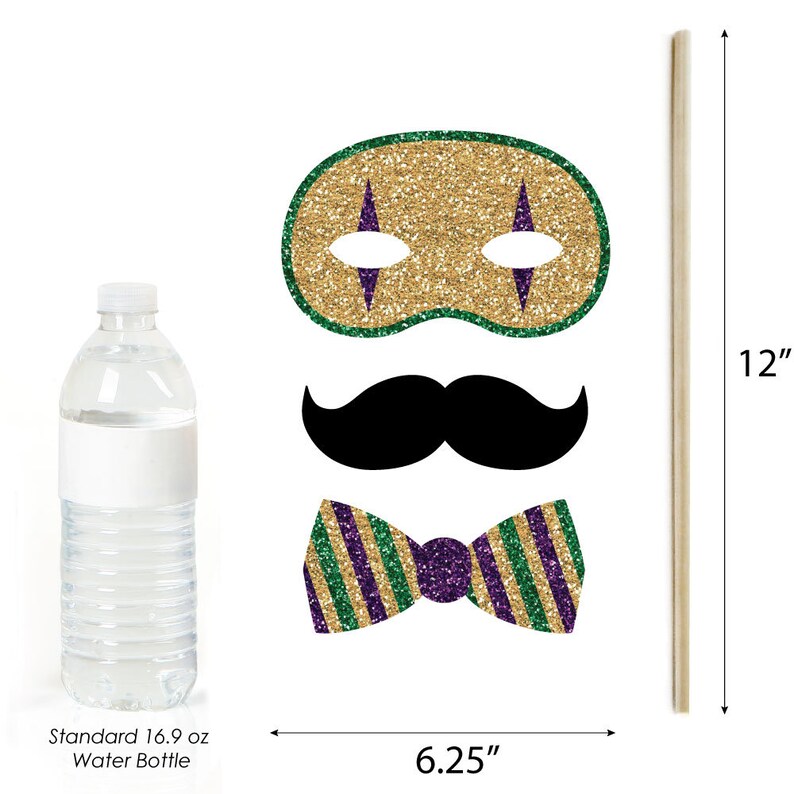 mardi gras photo props