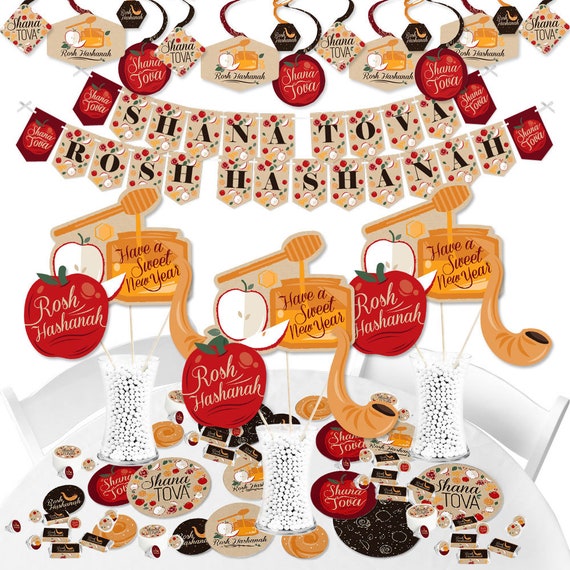 Rosh Hashanah Jewish New Year Supplies Banner Decoration Kit