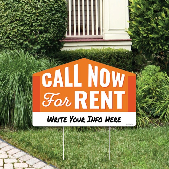 Now For Rent Real Estate Yard Sign Lawn Decorations Call Now Party
