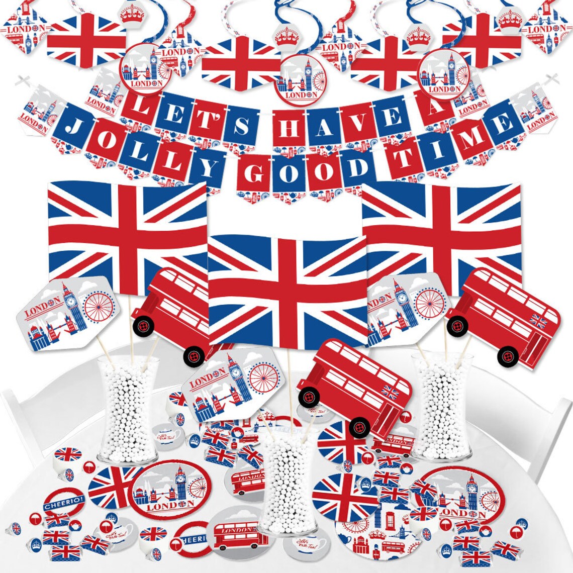 Cheerio London British UK Party Supplies Banner Etsy