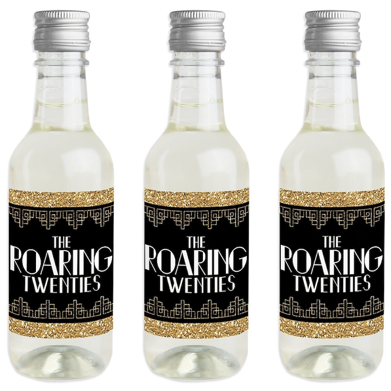 Roaring 20's Mini Wine and Champagne Bottle Label Etsy