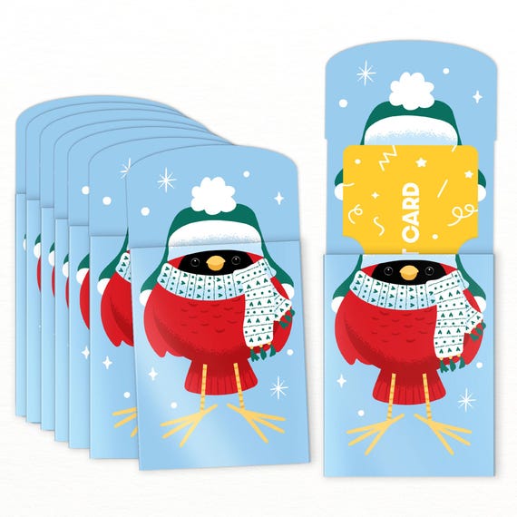holiday gift card sleeves Printable PERSONALIZED Holiday Gift Card Sleeve / Envelope. Happy Holidays! Personal Message on Back. Digitally Editable Instant Download