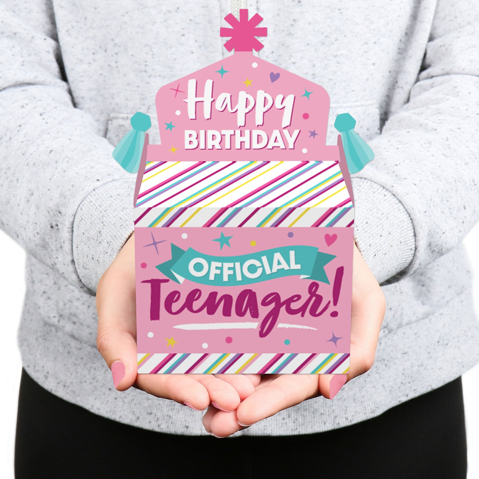 Girl 13th Birthday Treat Box Party Favors Official Etsy