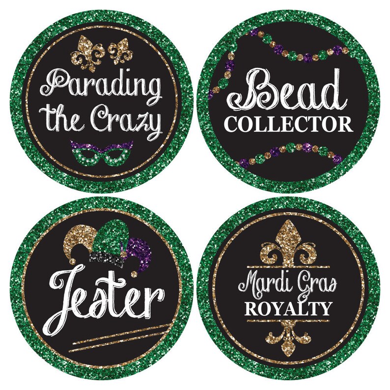 Mardi Gras Masquerade Party Name Badges Funny Name Tag Etsy