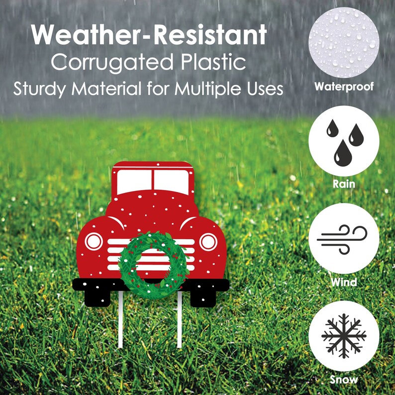 Merry Little Christmas Tree Yard Sign and Outdoor Lawn Etsy