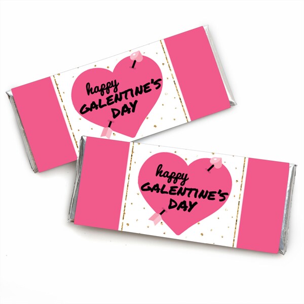 Be My Galentine - Candy Bar Wrapper Galentine’s and Valentine’s Day Party Favors - Set of 24