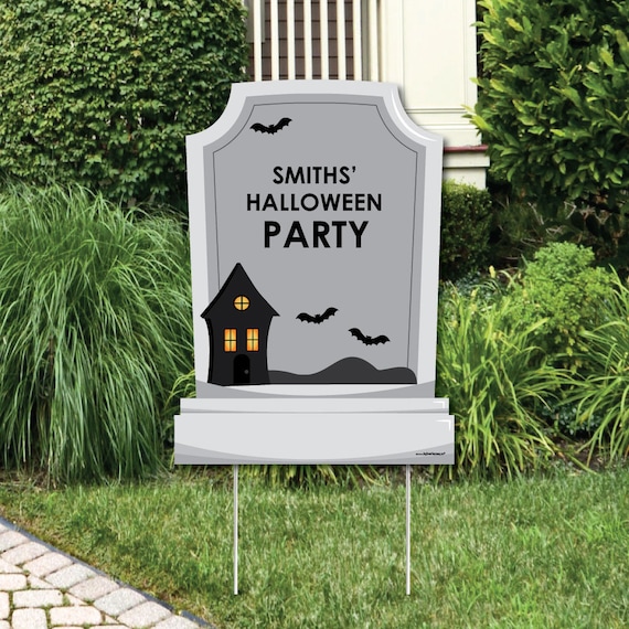 Graveyard Tombstones Halloween Decorations Personalized Halloween