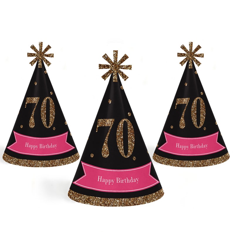70th birthday party hats