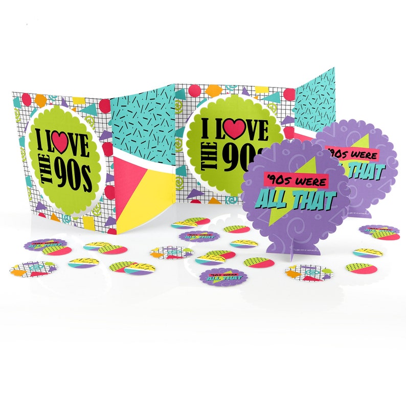 90's Throwback 1990s Party Centerpiece & Table - Etsy