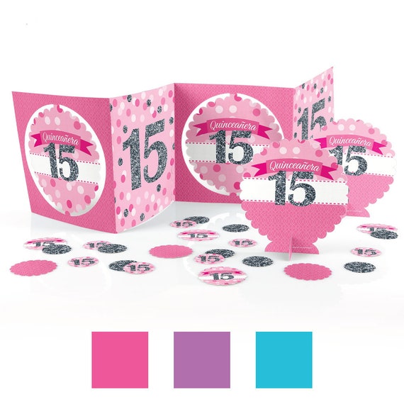 Quinceanera 15th Birthday Party Centerpiece Table Decoration