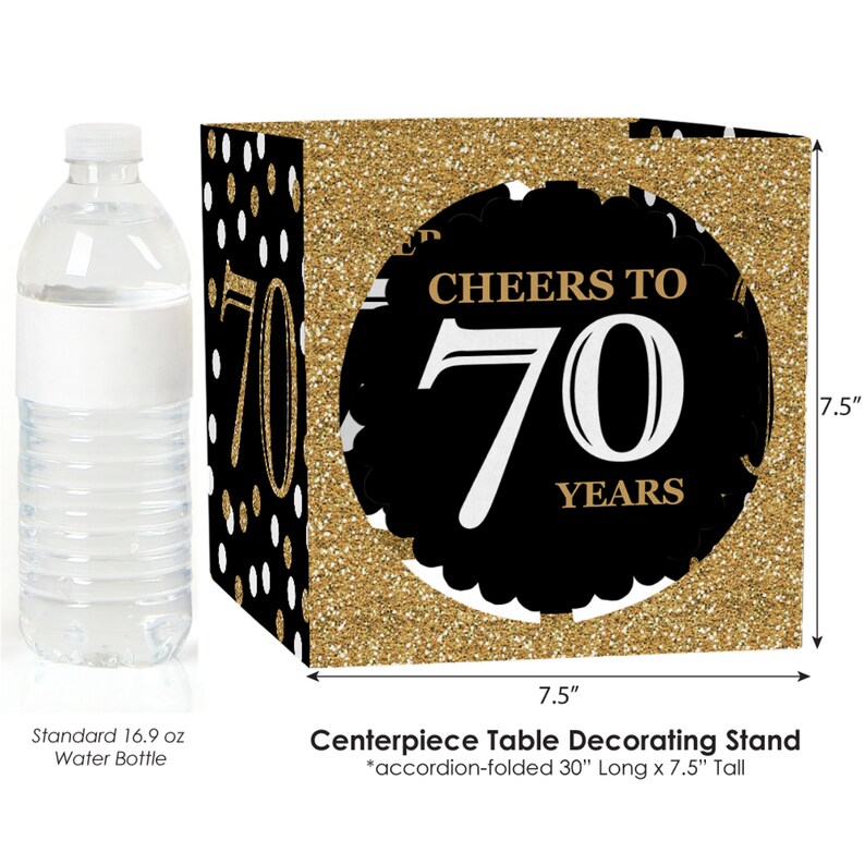 70th Birthday Party Centerpiece Table Decoration Kit Adult Etsy