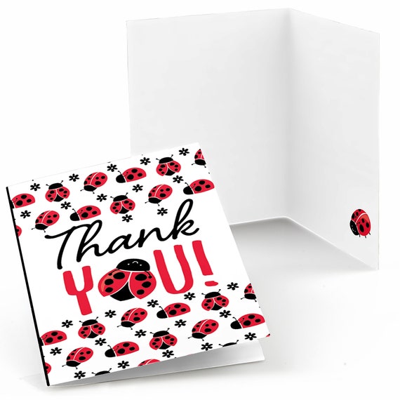Ladybug Theme Baby Shower Cards - Pack Of 50 Wishes For Baby Cards & Activity Supplies