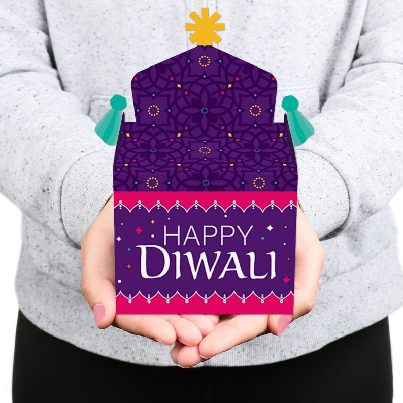 Happy Diwali Treat Box Party Favors Festival Of Lights Etsy